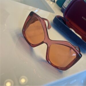 Gucci Women's Sunglasses - Pink and Orange